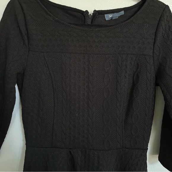 Anthropologie ModCloth Braid My Entire Day Dress Black - Picture 5 of 9